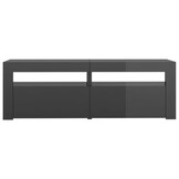 TV-meubel met LED Hoogglans Grijs 120cm - 29% Korting!