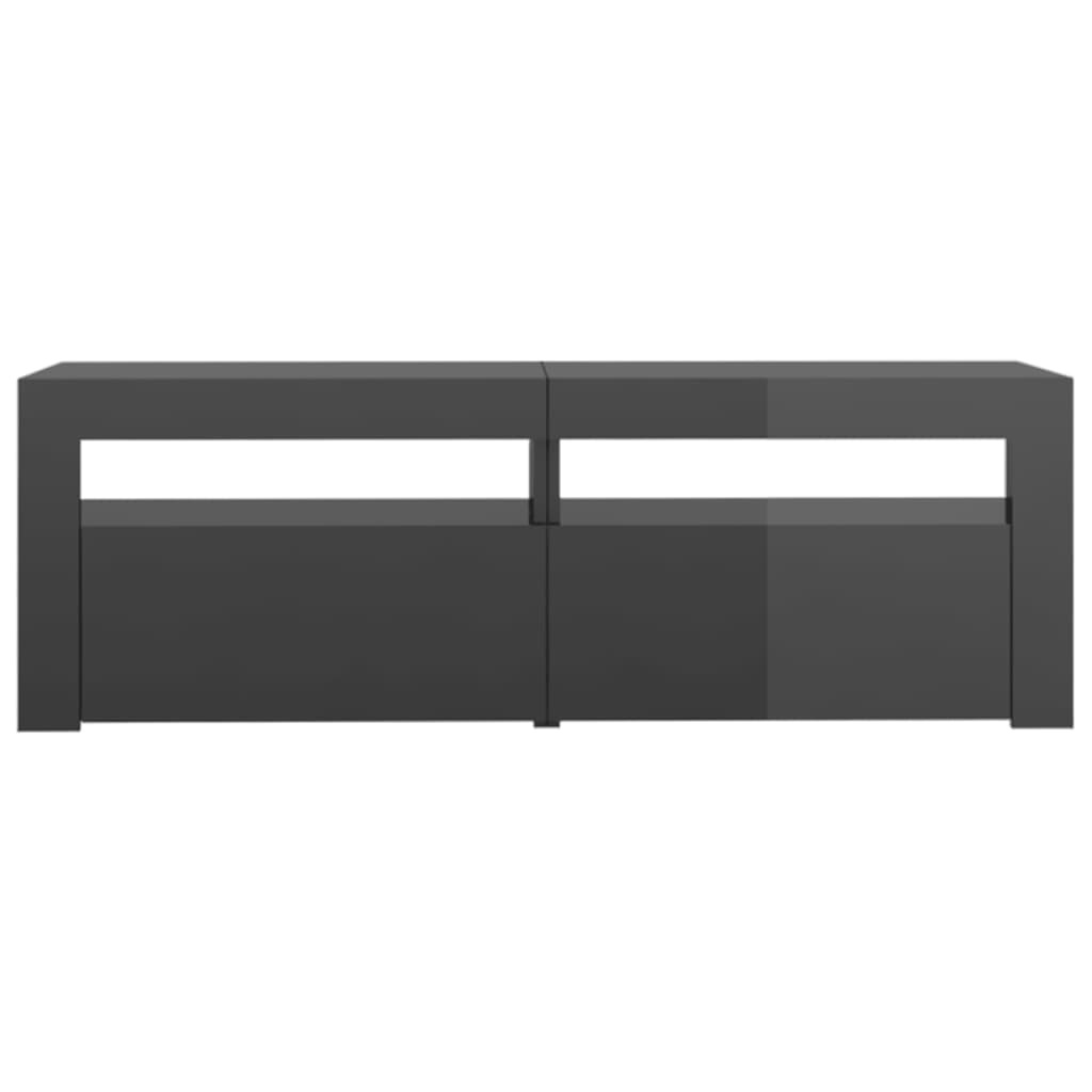 TV-meubel met LED Hoogglans Grijs 120cm - 29% Korting!