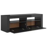 TV-meubel met LED Hoogglans Grijs 120cm - 29% Korting!