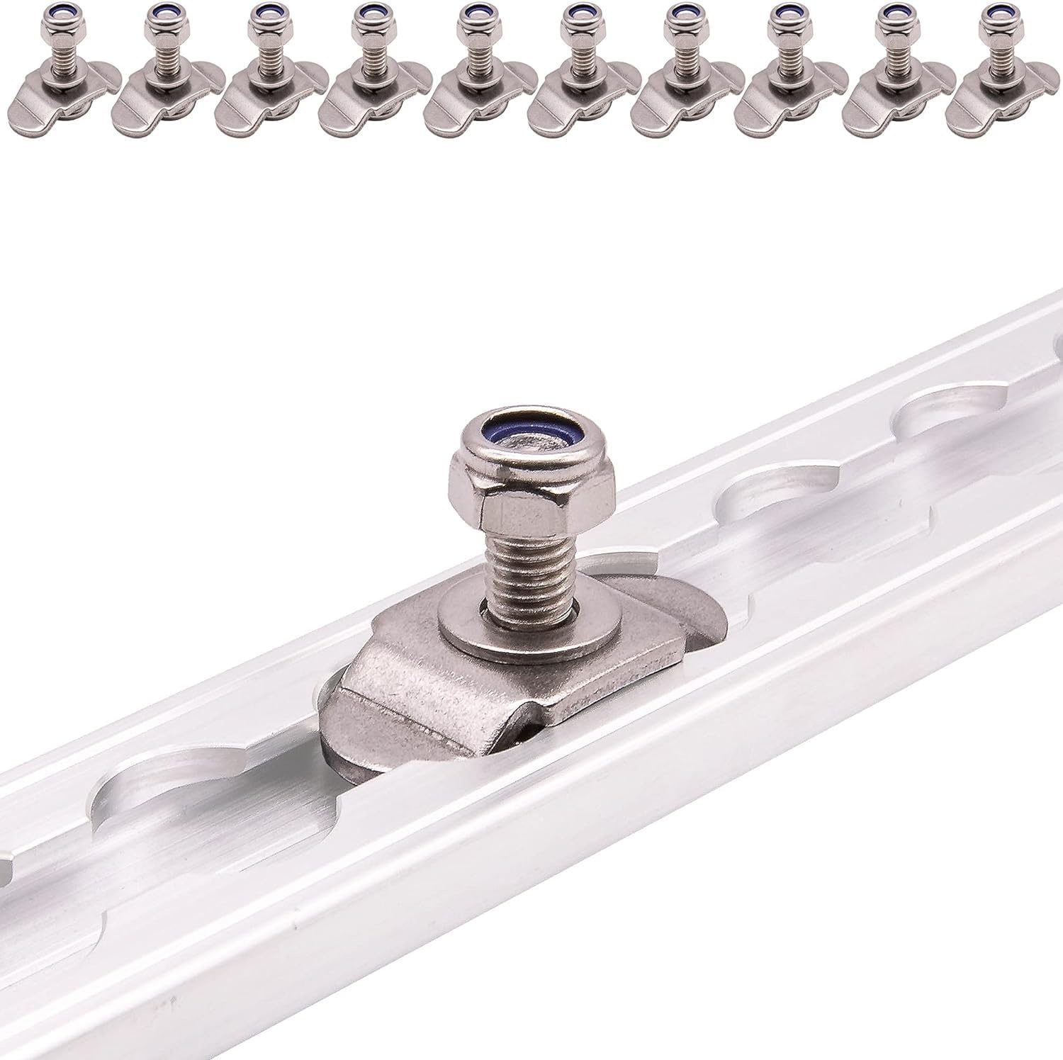Airline Rail Schroefverbindingen | 10 Stuks RVS | M8 x 15mm | 700kg Breukbelasting