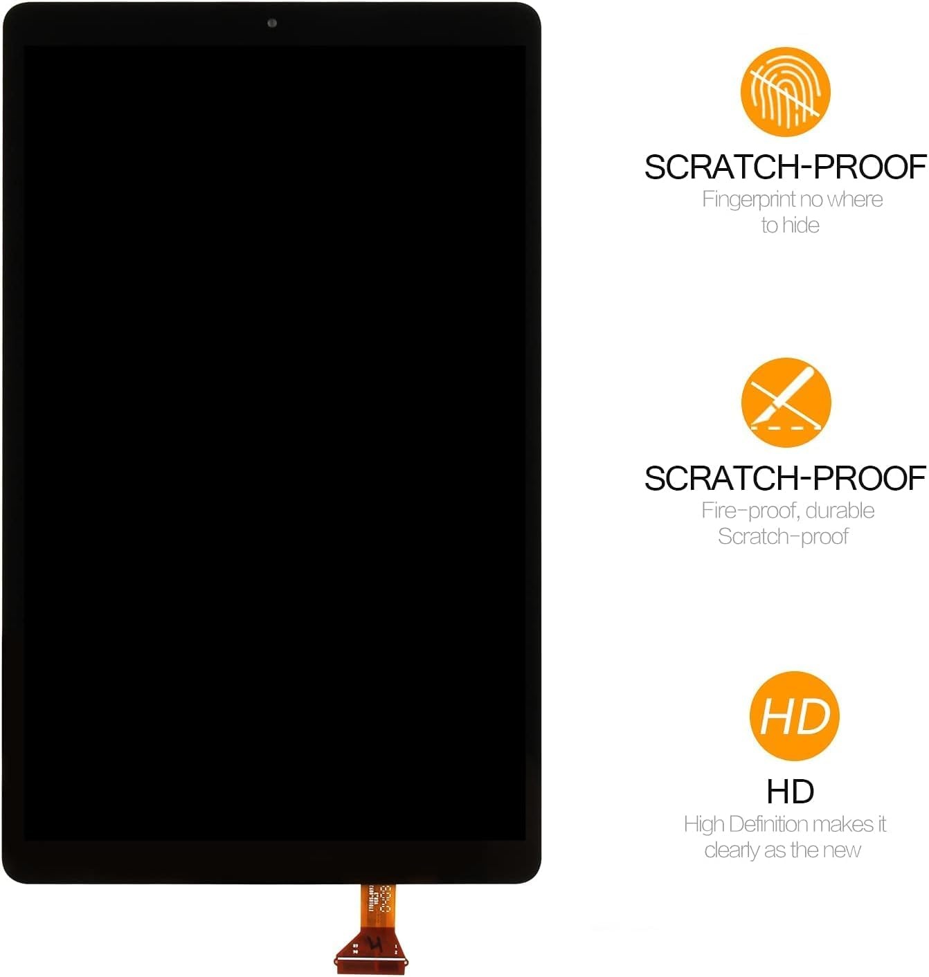 Zwart LCD Scherm Vervanging Samsung Galaxy Tab A 10.1 (2019) - 34% Korting