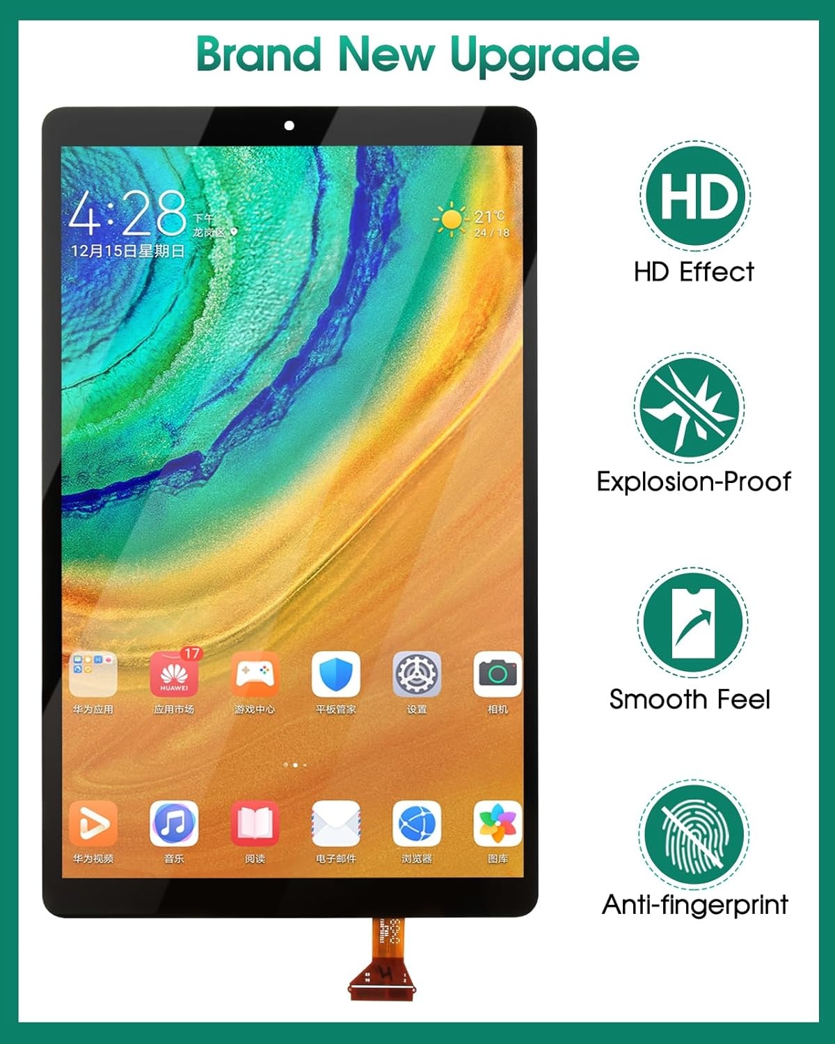 Zwart LCD Scherm Vervanging Samsung Galaxy Tab A 10.1 (2019) - 34% Korting