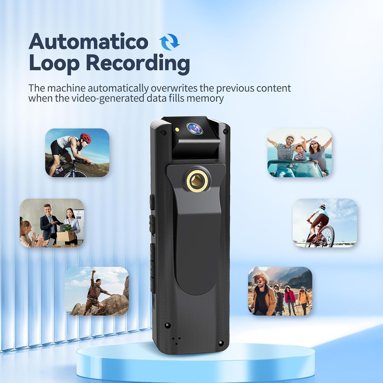 Lichaamscamera A2: 1080P HD, 32GB, 180° Draaibare Lens - Nu 29% Korting!