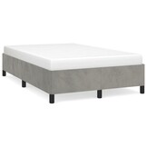Lichtgrijs Fluweel Bedframe 120x190cm - 34% Korting!