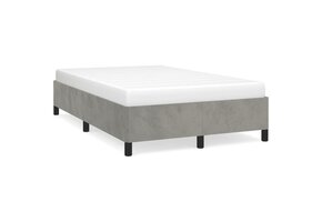 Lichtgrijs Fluweel Bedframe 120x190cm - 34% Korting!