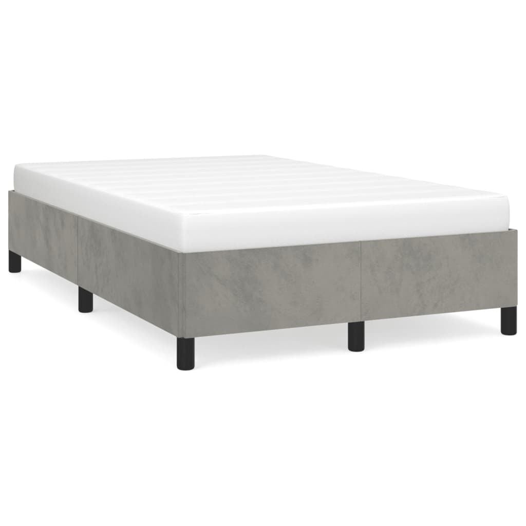 Lichtgrijs Fluweel Bedframe 120x190cm - 34% Korting!