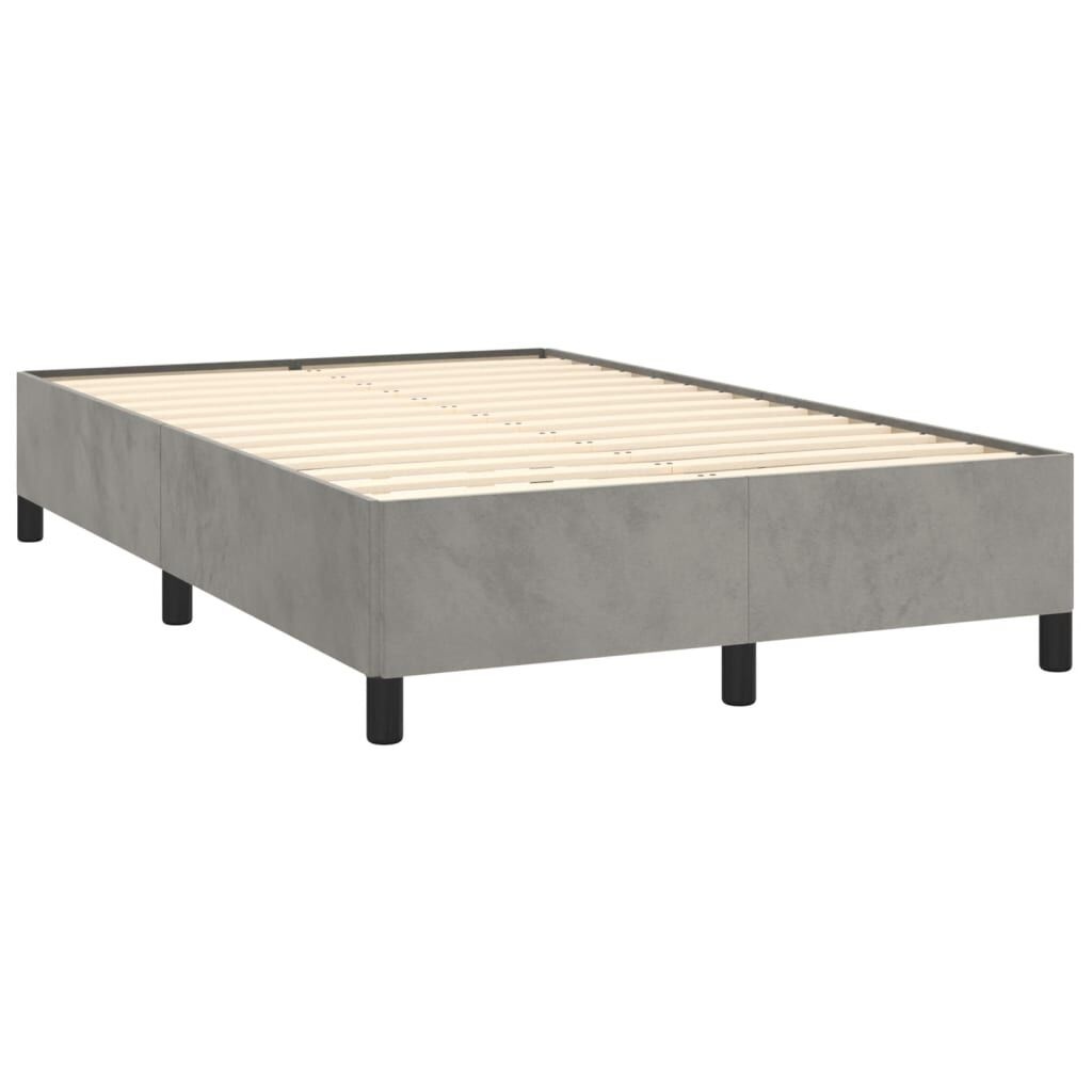 Lichtgrijs Fluweel Bedframe 120x190cm - 34% Korting!