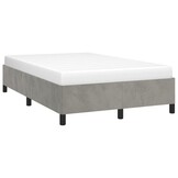 Lichtgrijs Fluweel Bedframe 120x190cm - 34% Korting!
