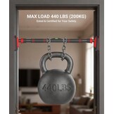 Verstelbare Optrekstang - Zonder Boren - 200kg - 75-94cm Breedte