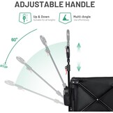 Inklapbare Trolley Zwart | 100kg Draagvermogen | Festivals & Kamperen | -34%