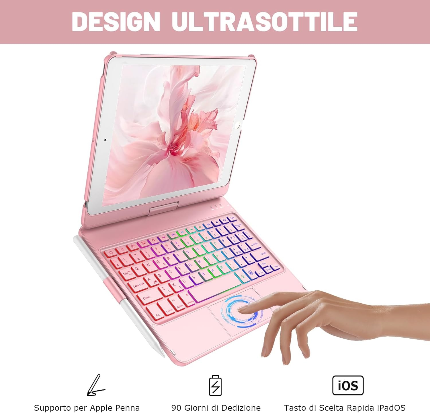 iPad 10.2" Toetsenbordhoes met Trackpad & Achtergrondverlichting | 33% Korting