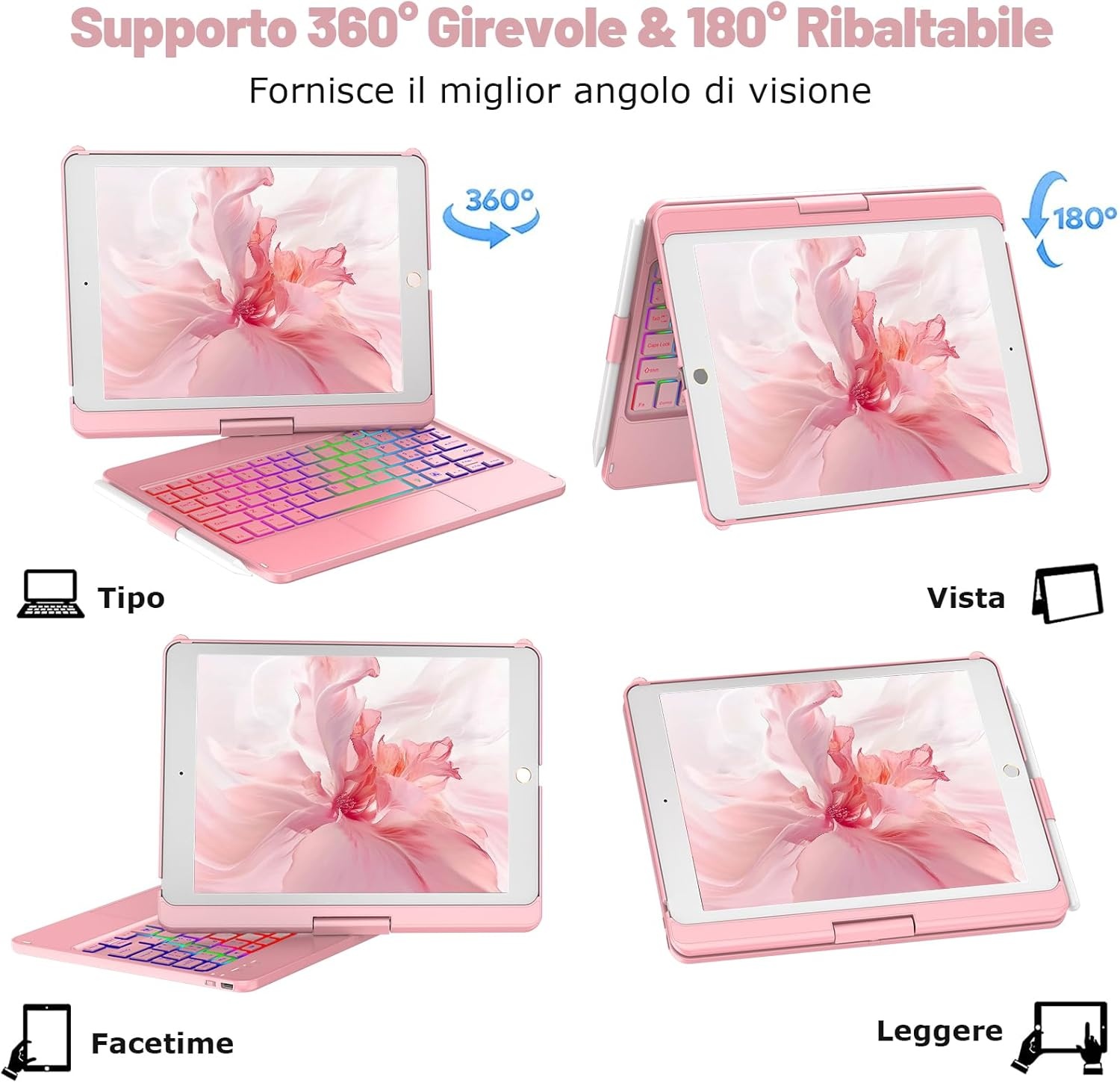iPad 10.2" Toetsenbordhoes met Trackpad & Achtergrondverlichting | 33% Korting