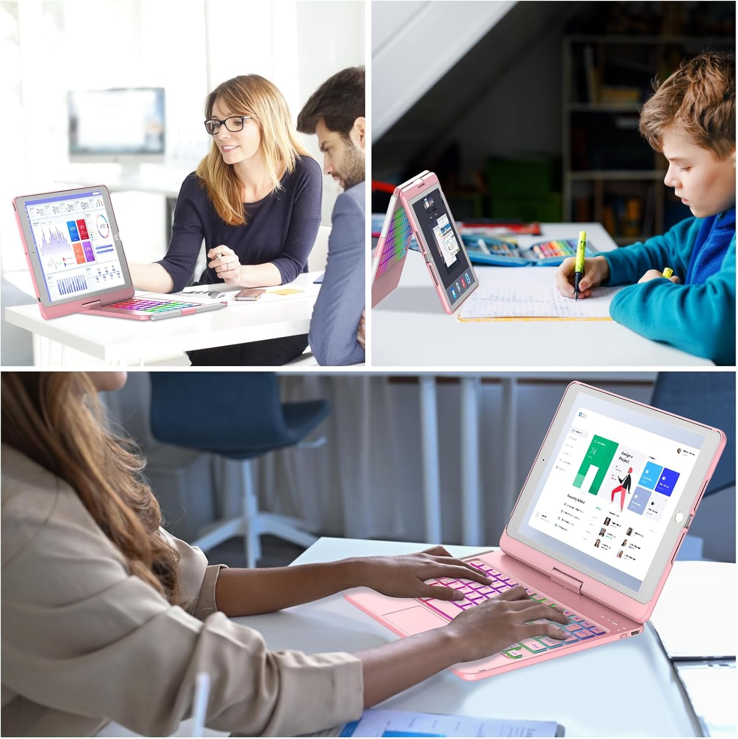 iPad 10.2" Toetsenbordhoes met Trackpad & Achtergrondverlichting | 33% Korting