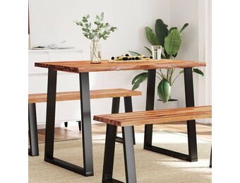 Eettafel Acaciahout met Natuurlijke Rand 110x70 cm - 59% Korting