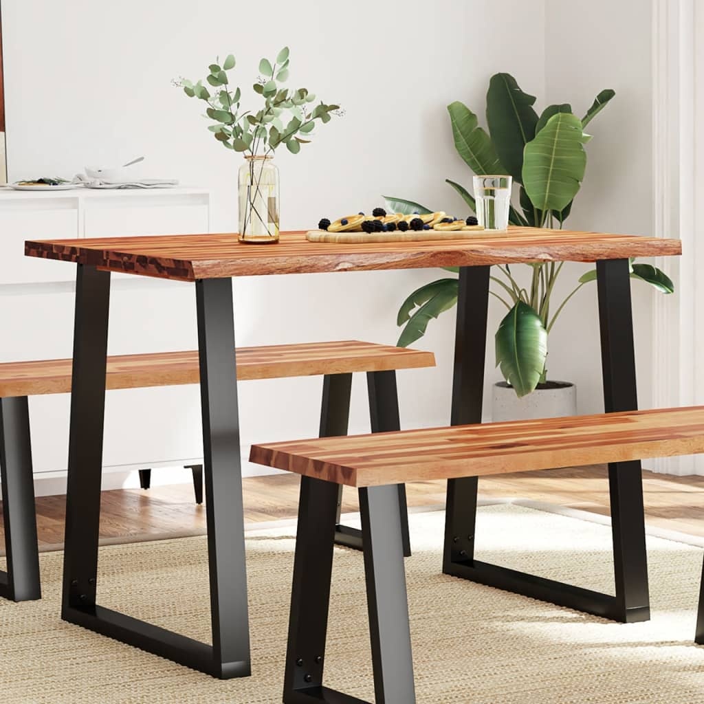 Eettafel Acaciahout met Natuurlijke Rand 110x70 cm - 59% Korting
