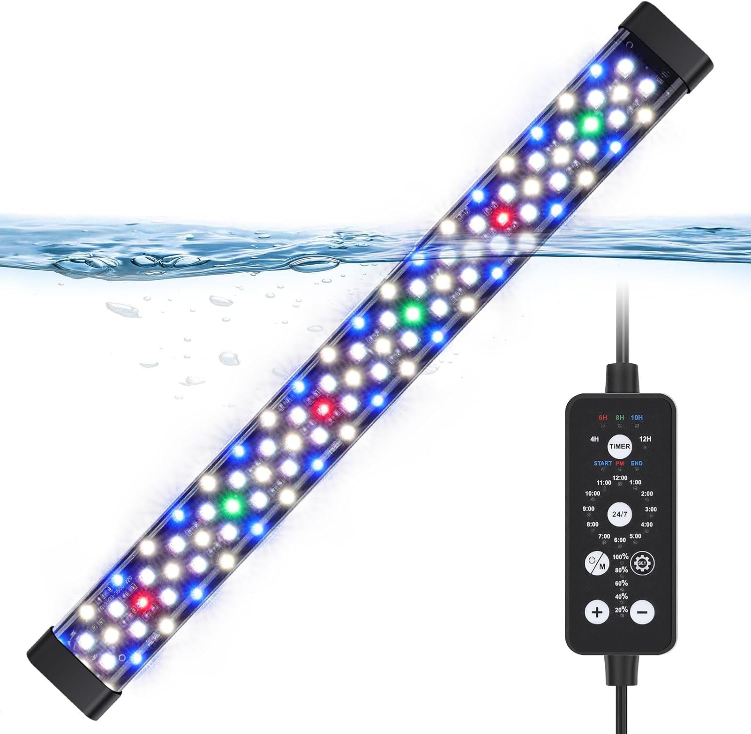 LED Aquariumverlichting 61-109cm | 21W Full Spectrum | 24/7 Timer