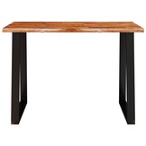 Eettafel Acaciahout met Natuurlijke Rand 110x70 cm - 59% Korting