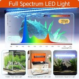 LED Aquariumverlichting 61-109cm | 21W Full Spectrum | 24/7 Timer