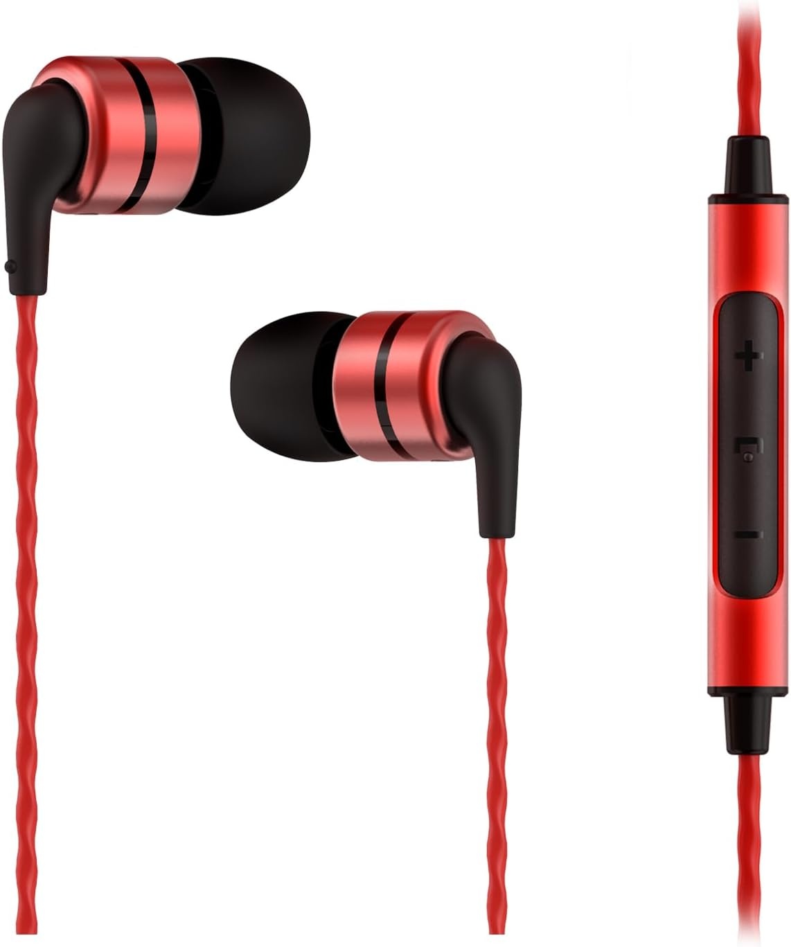 Oordopjes E80C Rood - Hifi Stereo met Microfoon - 33% Korting