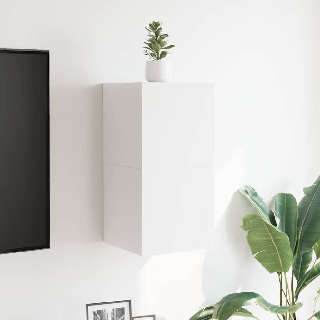 2x TV-wandmeubel 30,5x30x30 cm Wit met 34% Korting