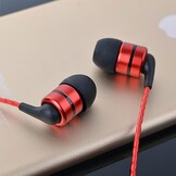 Oordopjes E80C Rood - Hifi Stereo met Microfoon - 33% Korting