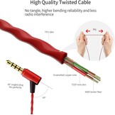 Oordopjes E80C Rood - Hifi Stereo met Microfoon - 33% Korting