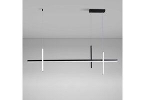 Zwarte LED Hanglamp 100cm | Dimbaar, Kleurinstelling & Afstandsbediening | 29% Korting