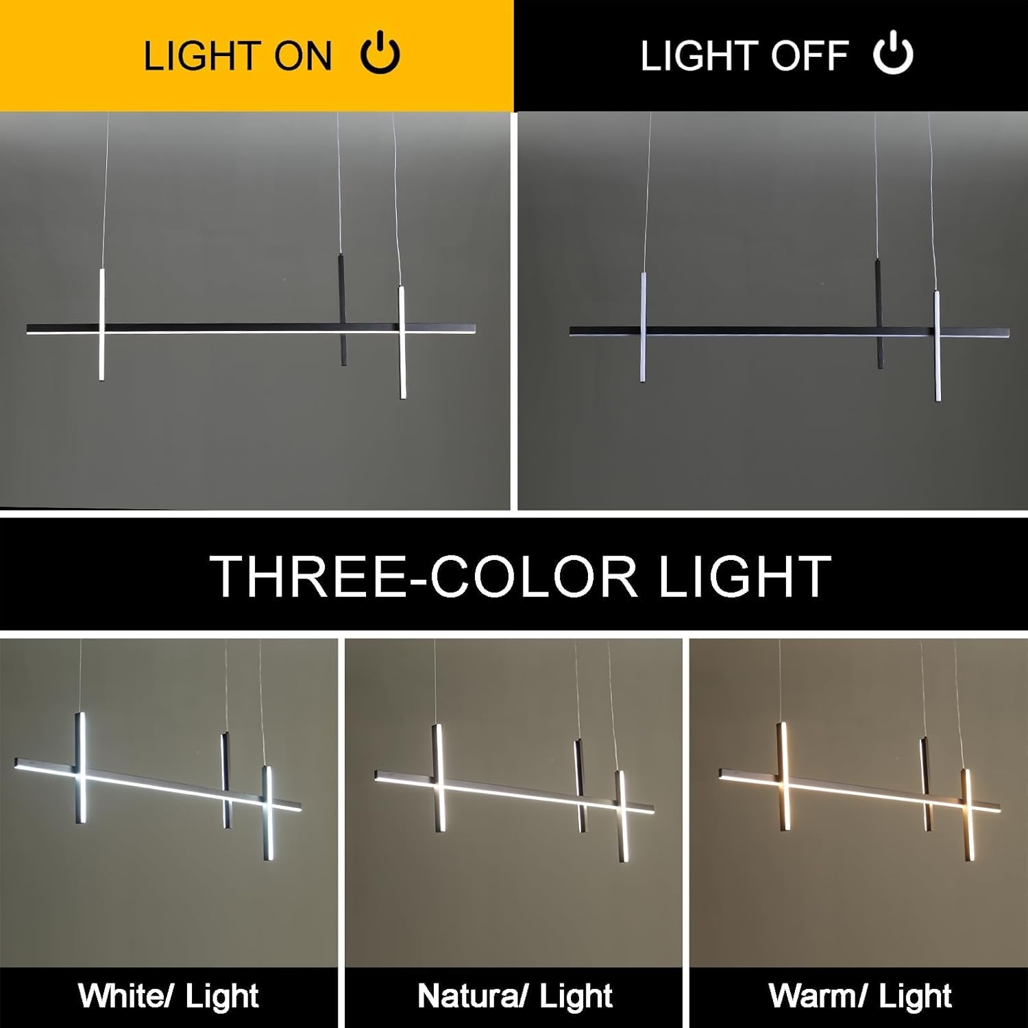 Zwarte LED Hanglamp 100cm | Dimbaar, Kleurinstelling & Afstandsbediening | 29% Korting