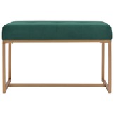Groen Fluweel Bankje 80cm - Nu 34% Korting!