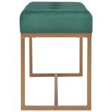 Groen Fluweel Bankje 80cm - Nu 34% Korting!