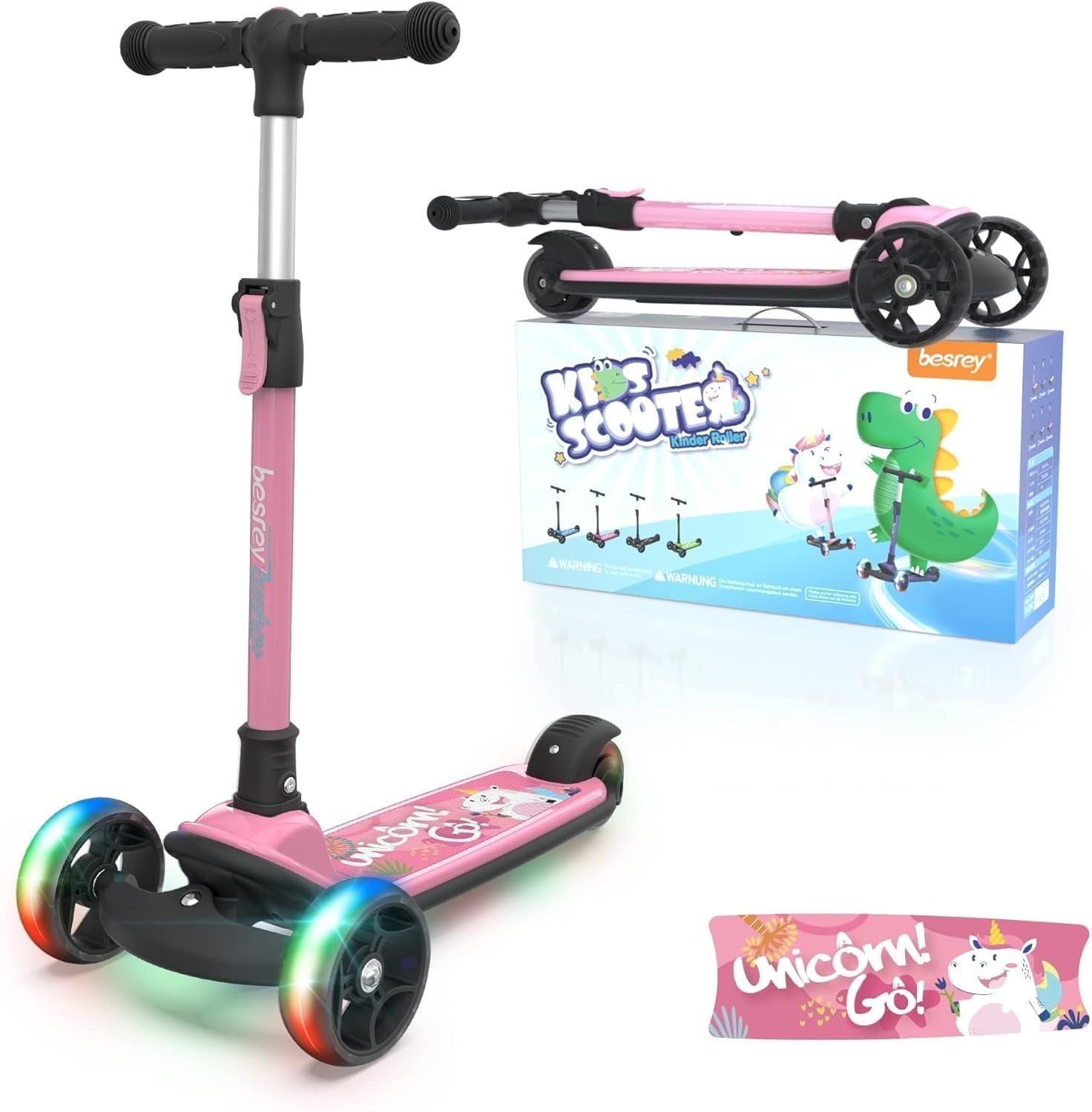 Kinderstep Driewieler Roze Eenhoorn - 34% Korting!