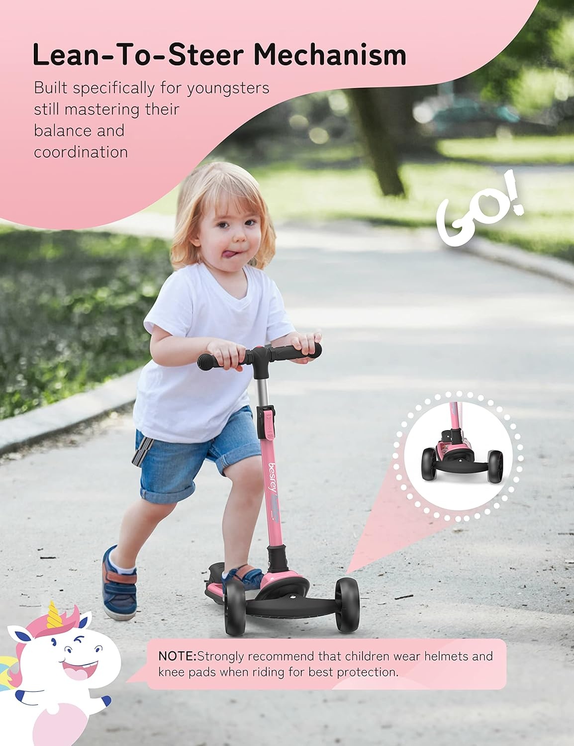 Kinderstep Driewieler Roze Eenhoorn - 34% Korting!