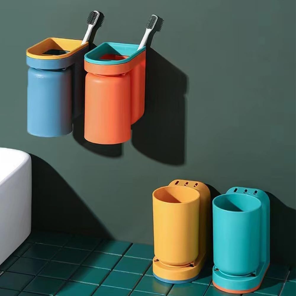 Groene Wand Tandenborstelhouder met Beker & Afvoer - 76% Korting!