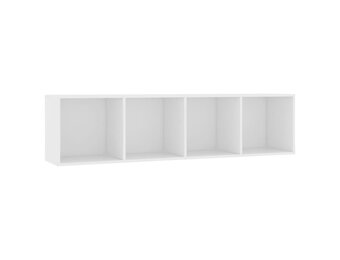 Moderne Boekenkast/TV-meubel 143x30x36 cm Wit - 34% Korting
