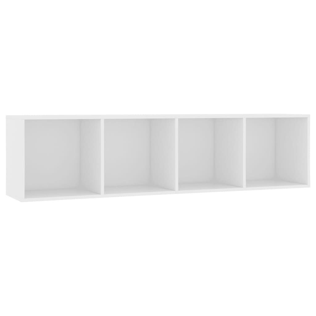 Moderne Boekenkast/TV-meubel 143x30x36 cm Wit - 34% Korting