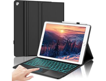 Toetsenbordhoes met Trackpad & Verlichting voor iPad Pro 12.9 (2015-2017) - Zwart (29% Korting)