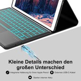 Toetsenbordhoes met Trackpad & Verlichting voor iPad Pro 12.9 (2015-2017) - Zwart (29% Korting)
