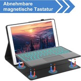 Toetsenbordhoes met Trackpad & Verlichting voor iPad Pro 12.9 (2015-2017) - Zwart (29% Korting)