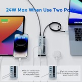 USB-C Hub 9-in-1: 10Gbps Data & 72W Voeding