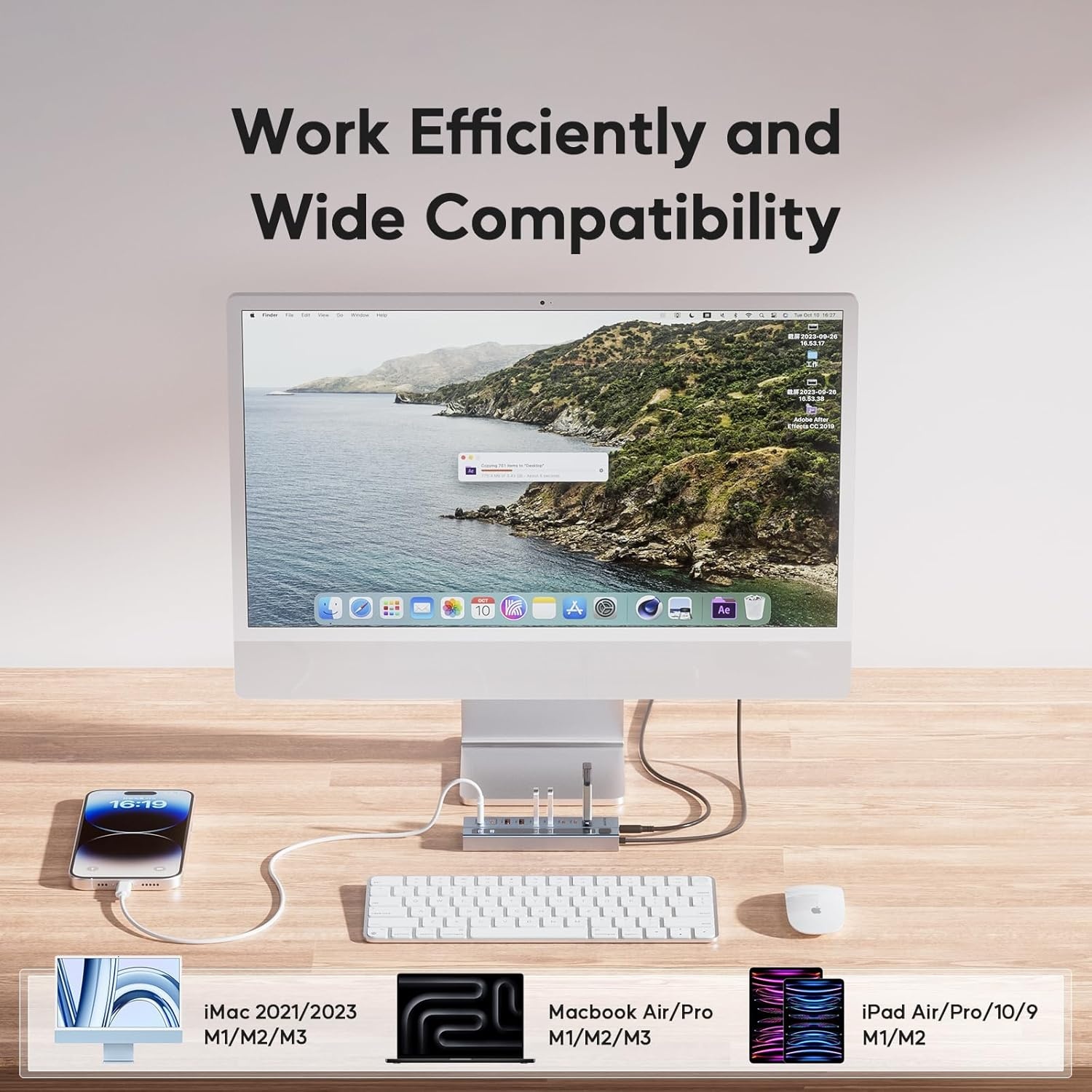 USB-C Hub 9-in-1: 10Gbps Data & 72W Voeding