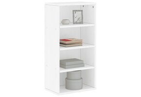 Bijzetkast ODDA Grenenhout Wit - 58% Korting
