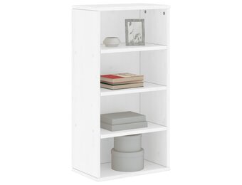 Bijzetkast ODDA Grenenhout Wit - 58% Korting