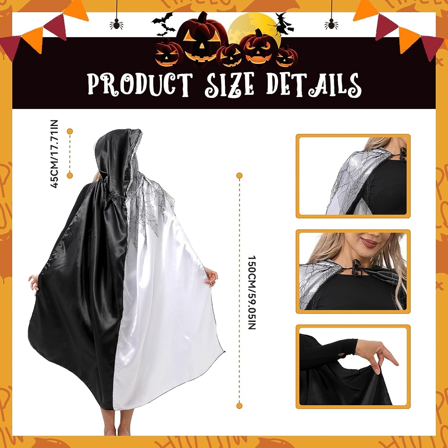 Cruella De Vil Cape Kostuum Dames - 76% Korting!