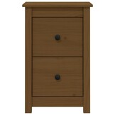2x Massief Grenen Nachtkastjes - Honingbruin - 40x35x61,5 cm - 34% Korting