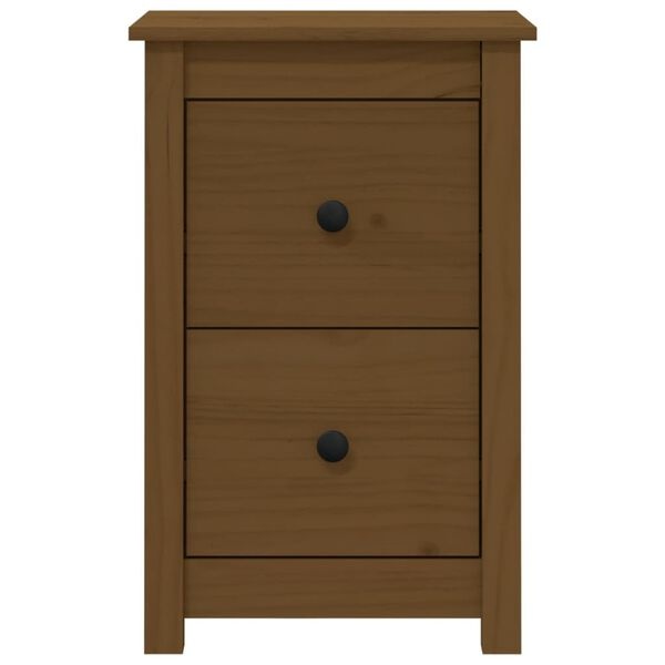 2x Massief Grenen Nachtkastjes - Honingbruin - 40x35x61,5 cm - 34% Korting