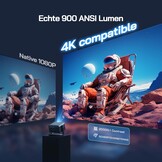 Smart 4K Beamer - 28000 Lumen, Autofocus, 300" Scherm & Netflix - 59% Korting