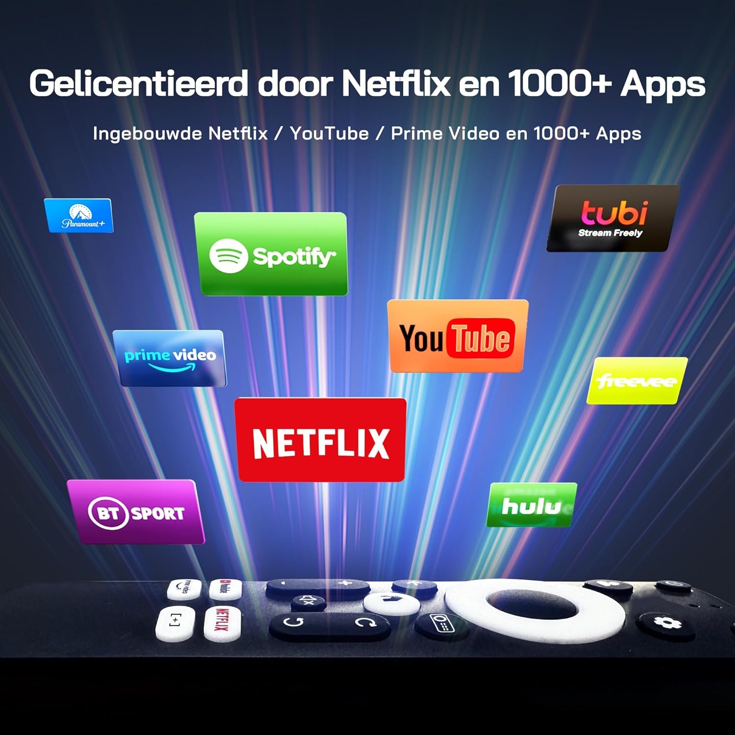 Smart 4K Beamer - 28000 Lumen, Autofocus, 300" Scherm & Netflix - 59% Korting