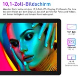 Android 14 Tablet 10" met Toetsenbord - 12GB RAM, 128GB, Zilver-Grijs (29% Korting)