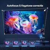 Smart 4K Beamer - 28000 Lumen, Autofocus, 300" Scherm & Netflix - 59% Korting