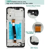 Zwart LCD Scherm met Frame voor Galaxy A22 5G | 1080x2400 pixels | 28% Korting